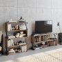 HANAH HOME Polica za knjige Termas Walnut Black - slika 2