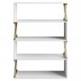 HANAH HOME Polica za knjige Termas White Gold - slika 1