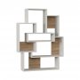 HANAH HOME Polica za knjige Barce White Oak - slika 1