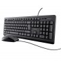 TRUST Tastatura+miš Basics žični set/US/crna - slika 1