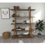 HANAH HOME Polica za knjige Soft Walnut - slika 3
