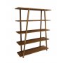 HANAH HOME Polica za knjige Soft Walnut - slika 1