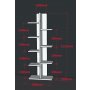 HANAH HOME Polica za knjige Tree White - slika 5