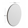 HANAH HOME Ogledalo Ozze Black - slika 3