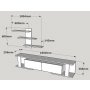 HANAH HOME TV polica Game White (745DCD3025) - slika 5