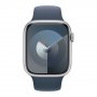 APPLE Watch S9 GPS 45mm Silver Case/Storm Blue Sport Band S/ M (mr9d3se/a) - slika 1