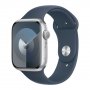 APPLE Watch S9 GPS 45mm Silver Case/Storm Blue Sport Band S/ M (mr9d3se/a) - slika 2