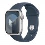 APPLE Watch S9 GPS 41mm Silver Alu Case w Storm Blue Sport Band - S/M (mr903se/a) - slika 1