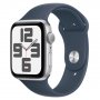 APPLE Watch SE2 v2 GPS 44mm Silver Alu Case w Storm Blue Sport Band - S/M (mrec3se/a ) - slika 1