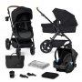 KINDERKRAFT Kolica 3u1 A-TOUR (MINK) black (KSATOU00BLK3000) - slika 1