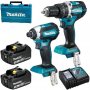 MAKITA Set LXT-DHP484, DTD153, BL1830x2, DC18RC, pl.case (DLX2180X) - slika 1