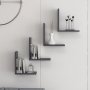 HANAH HOME Zidna polica Wesson Anthracite - slika 2