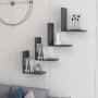 HANAH HOME Zidna polica Wesson Anthracite - slika 1