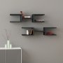 HANAH HOME Zidna polica Crab Anthracite - slika 2