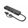 NATEC MAYFLY, USB 3.0 Hub, 4-Port, USB-A + USB-C Adapter, dužina kabla 15 cm (NHU-2023) - slika 3