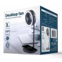 GEMBIRD TA-WPC10-LEDFAN-01 ventilator sa lampom i bezicnim punjacem - slika 3