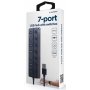 GEMBIRD UHB-U3P1U2P6P-01 7-port USB hub (1xUSB 3.1 + 6xUSB 2.0) with switches - slika 2