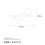 OPVIQ Zidna lampa Domino 11038 - slika 5