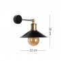 OPVIQ Zidna lampa Emma metal 534LUN3826 - slika 3