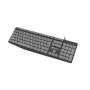 NATEC NAUTILUS, Slim Multimedia tastatura, US raspored, USB, crno-siva (NKL-1507) - slika 4