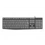 NATEC NAUTILUS, Slim Multimedia tastatura, US raspored, USB, crno-siva (NKL-1507) - slika 5