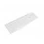 NATEC NAUTILUS, Slim Multimedia tastatura, US raspored, USB, bela (NKL-1951) - slika 1