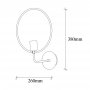 OPVIQ Zidna lampa Circle 3260 - slika 3