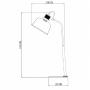LUNA 219 STONA LAMPA 1*E27 CRNA/BAKAR - slika 2