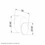 LUNA 257 ZIDNA LAMPA 5W 3000K BELA - slika 2