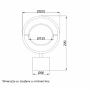 LUNA 258 STONA LAMPA 10W 3000K BELA - slika 2