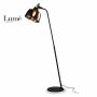 LUNA 220 PODNA LAMPA 1*E27 CRNA/BAKAR - slika 1