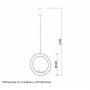 LUNA 261 VISILICA 24W 3000K MESING - slika 2