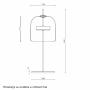 LUNA 217 STONA LAMPA 12W 3000K MESING - slika 2