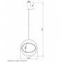 LUNA 253 VISILICA 10W 3000K CRNA DIMABILNA - slika 2