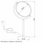 LUNA 255 STONA LAMPA 10W 3000K CRNA DIMABILNA - slika 2