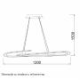 LUNA 265 LUSTER 60W 3000K CRNA - slika 2