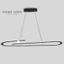 LUNA 265 LUSTER 60W 3000K CRNA - slika 1