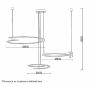 LUNA 264 LUSTER 120W 3000K MESING - slika 2