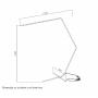 ARIA 42 PODNA LAMPA 14W 3000K DIMABILNA - slika 2
