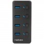 NATEC NHU-1557 MANTIS 2, USB 3.0 Hub w/Power Supply, 4-Port, Cable 80 cm - slika 2