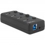 NATEC NHU-1557 MANTIS 2, USB 3.0 Hub w/Power Supply, 4-Port, Cable 80 cm - slika 4