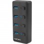 NATEC NHU-1557 MANTIS 2, USB 3.0 Hub w/Power Supply, 4-Port, Cable 80 cm - slika 5