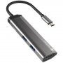 NATEC NMP-1984 FOWLER SLIM, USB Type-C 3-in-1 Multi-port Adapter - slika 1