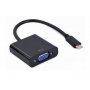 GEMBIRD Adapter A-CM-VGAF-01 USB Type-C to VGA adapter cable, 15 cm, black - slika 1