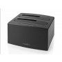 NEDIS HDDUDB3210BK USB 3.2 DUPLI docking station za 2.5/3.5 SATA hard diskove, Kloniranje max 8TB - slika 1