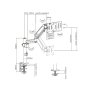 GEMBIRD MA-DA1P-01 Gembird Podesivi stoni drzac za monitor,tilt, 17-32 max.9kg - slika 3