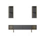 HANAH HOME TV polica Gold Line Anthracite Black 1 (618BLY1145) - slika 1