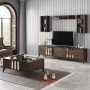 HANAH HOME TV polica Gold Anthracite Walnut (618BLY1111) - slika 3