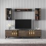 HANAH HOME TV polica Gold Anthracite Walnut (618BLY1111) - slika 4