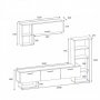 HANAH HOME TV polica Mega White Royal Marble (505CRL1702) - slika 5